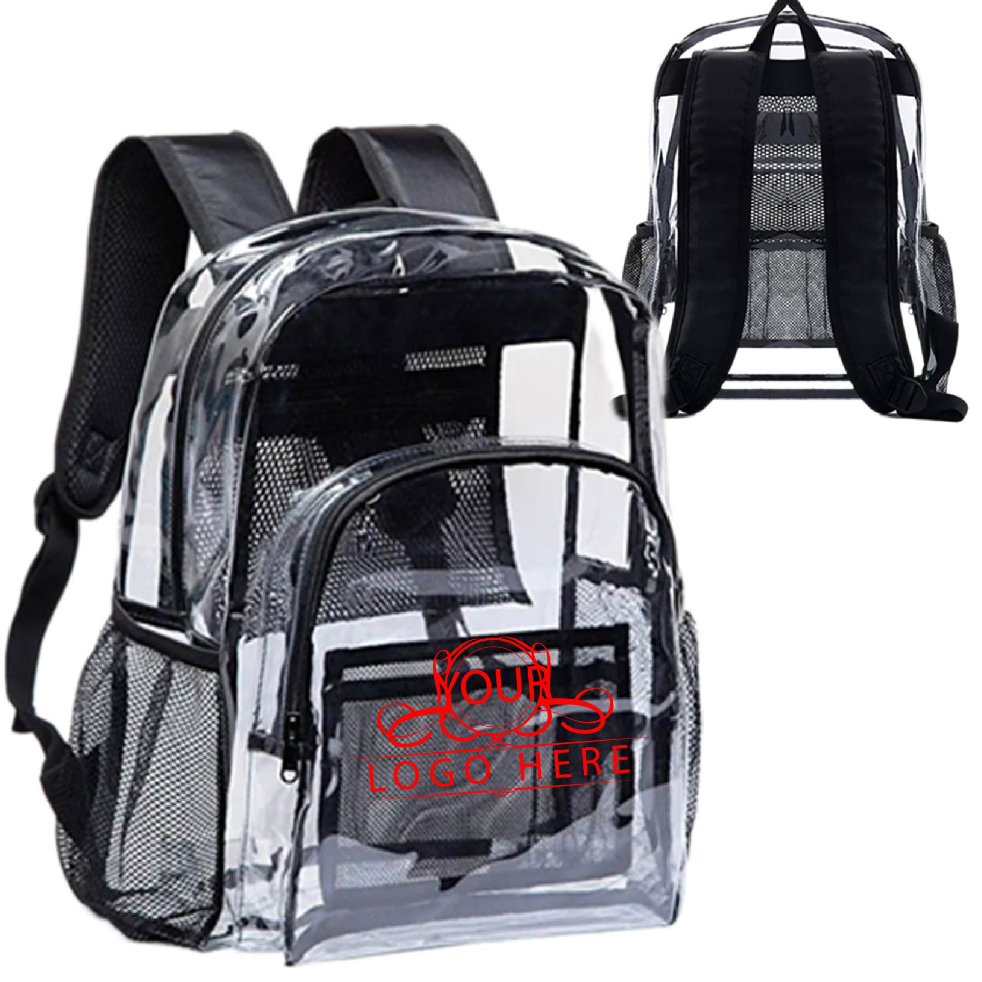 Transparent PVC Backpack 1
