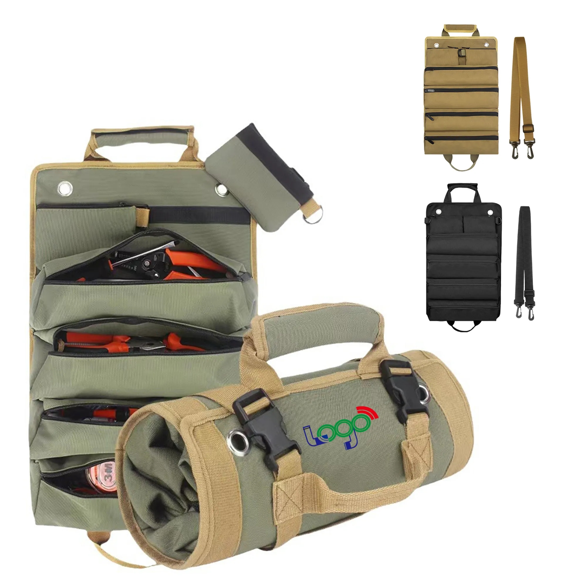 Heavy Duty Roll Up Tool Bag MOQ 10pcs 4