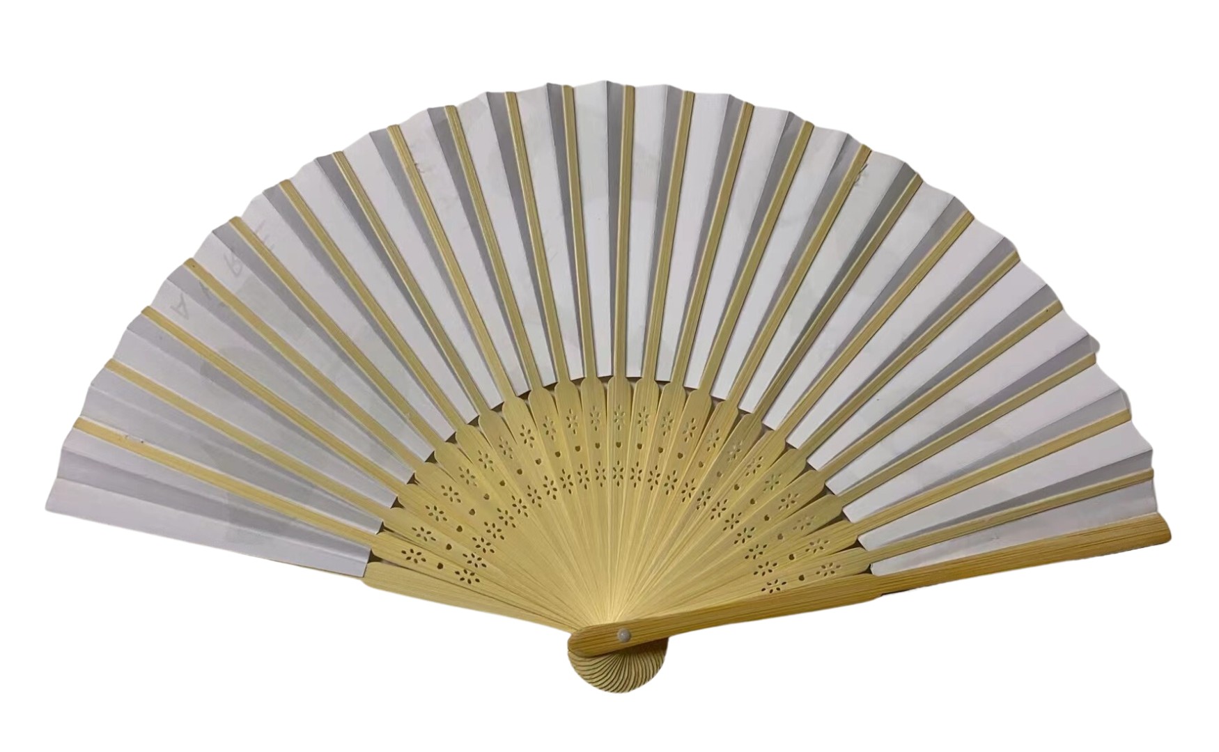 Fancy Bamboo Hand Fan - Full Color 14