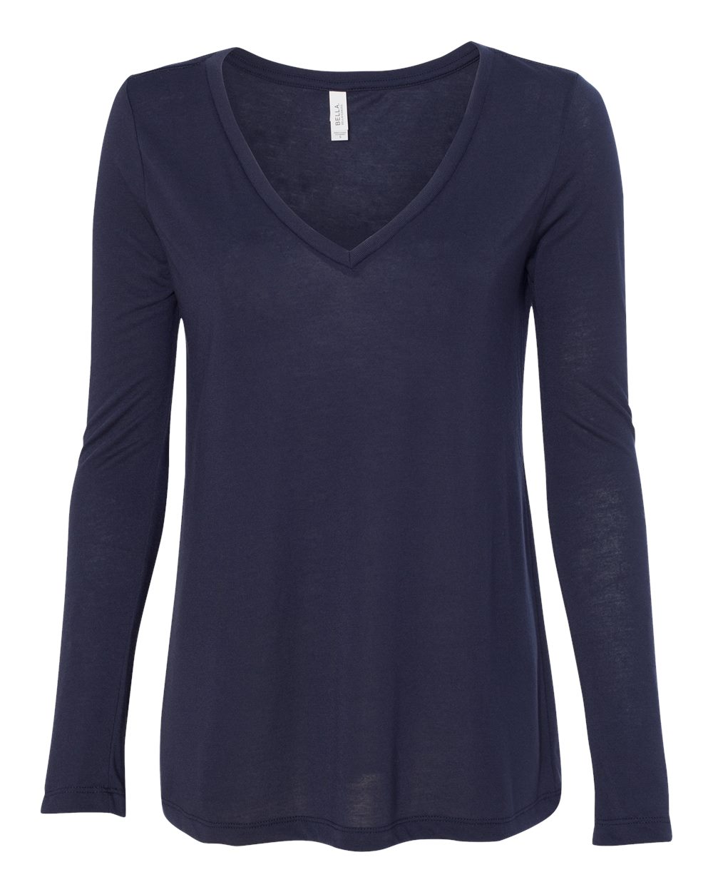 Women's Flowy Long Sleeve V-Neck Tee - 8855 5