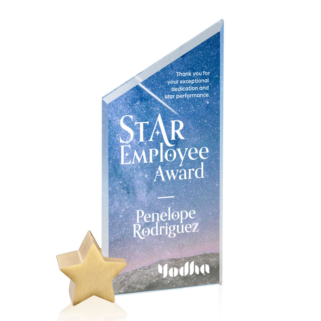 Cooper VividPrint™ Award -  Starfire/Gold Star 9