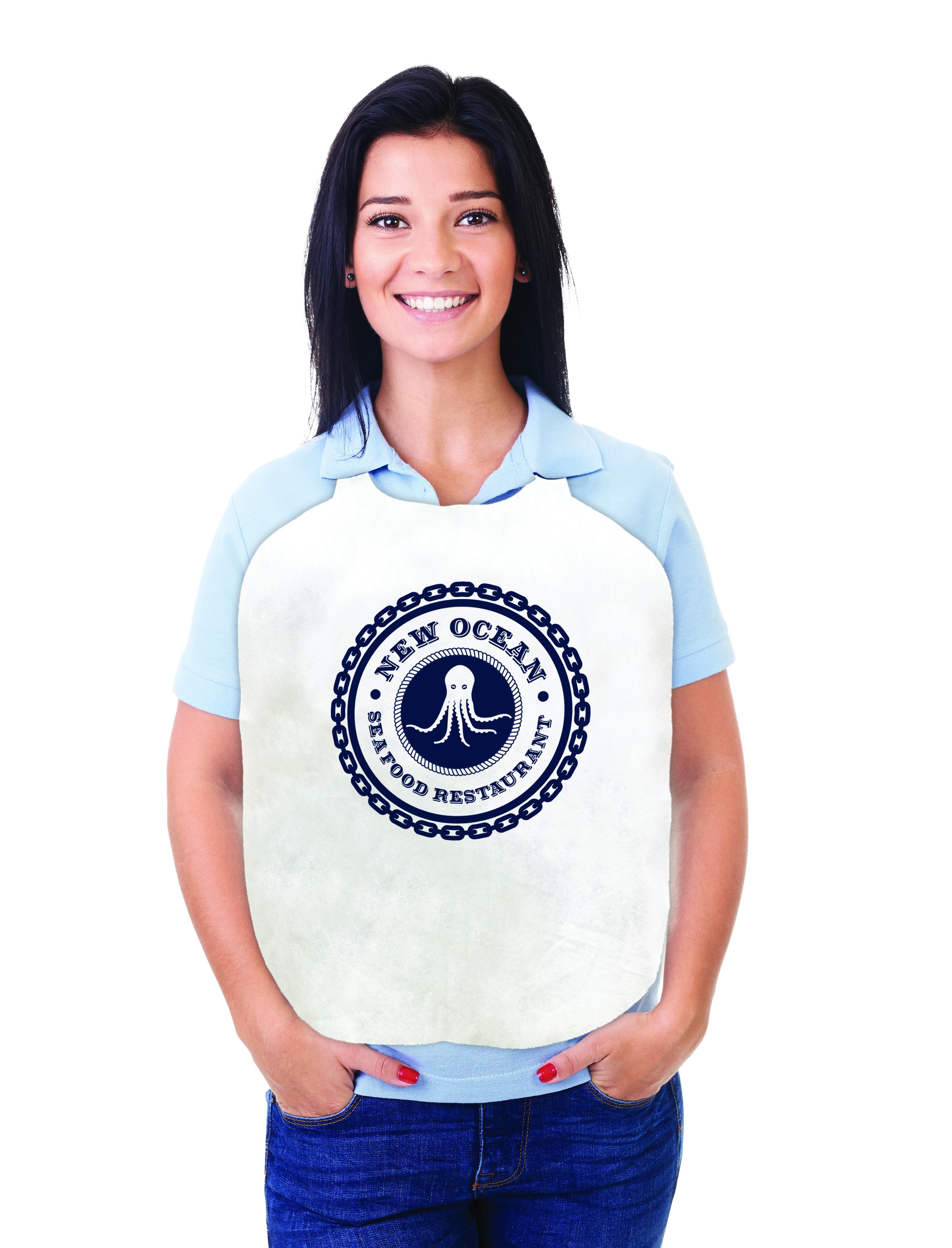 USA Made Economy Non Woven Bib, Die Cut