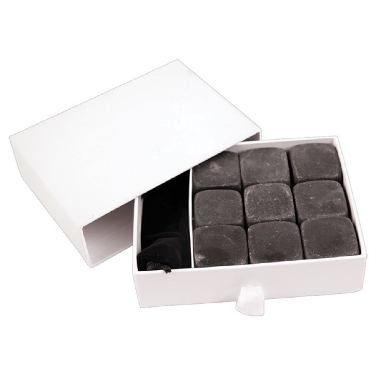 10 Piece Chill Whiskey Stone Set (1'x1") 2