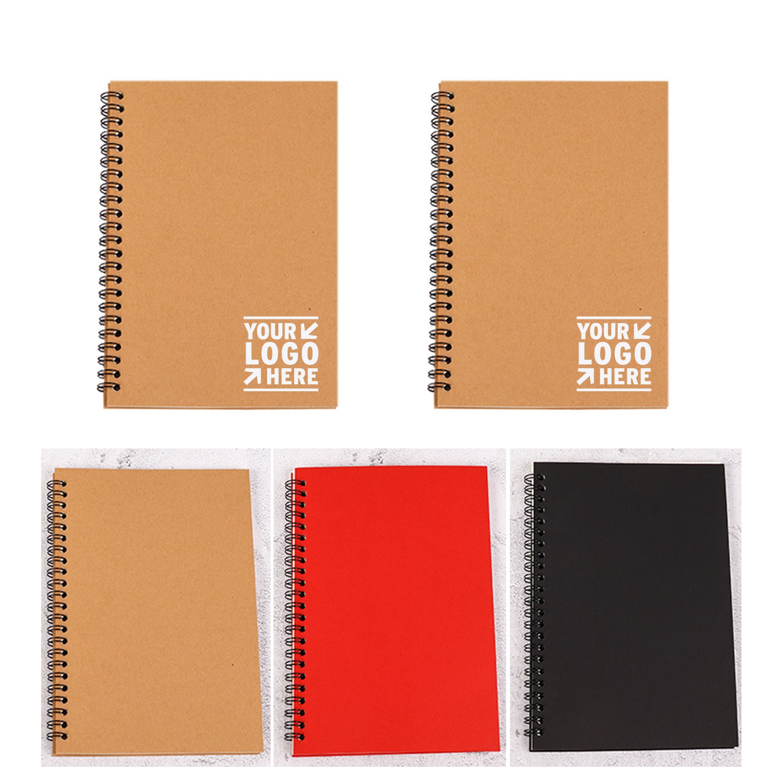 5.5" x 8.3" A5 100 Pages Spiral Ruled Notebook 2