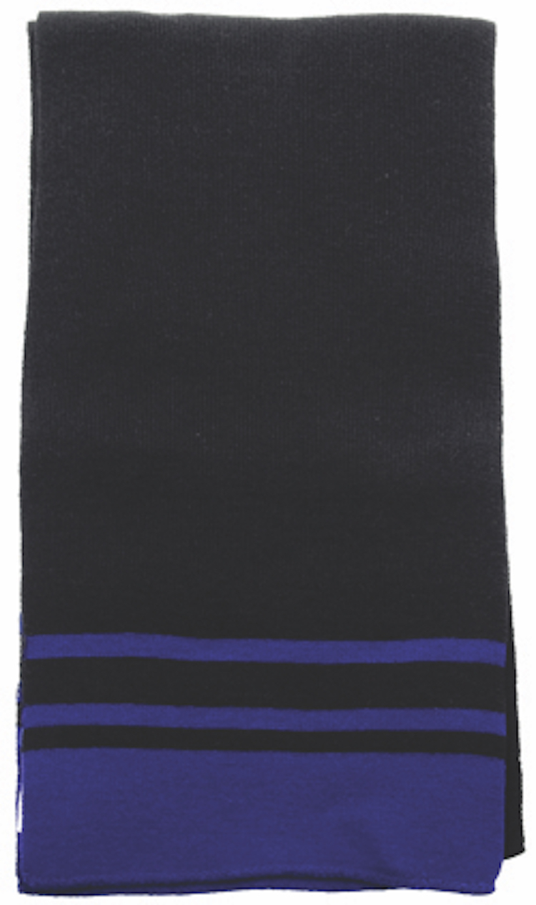 Deluxe Acrylic Scarf w/Striped End Design 7