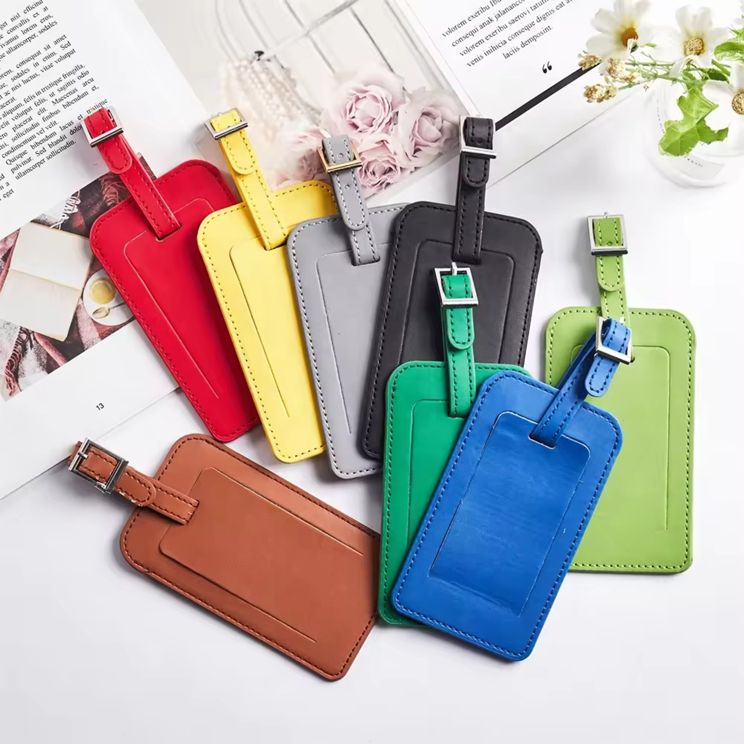 PU Leather Luggage Tag 4