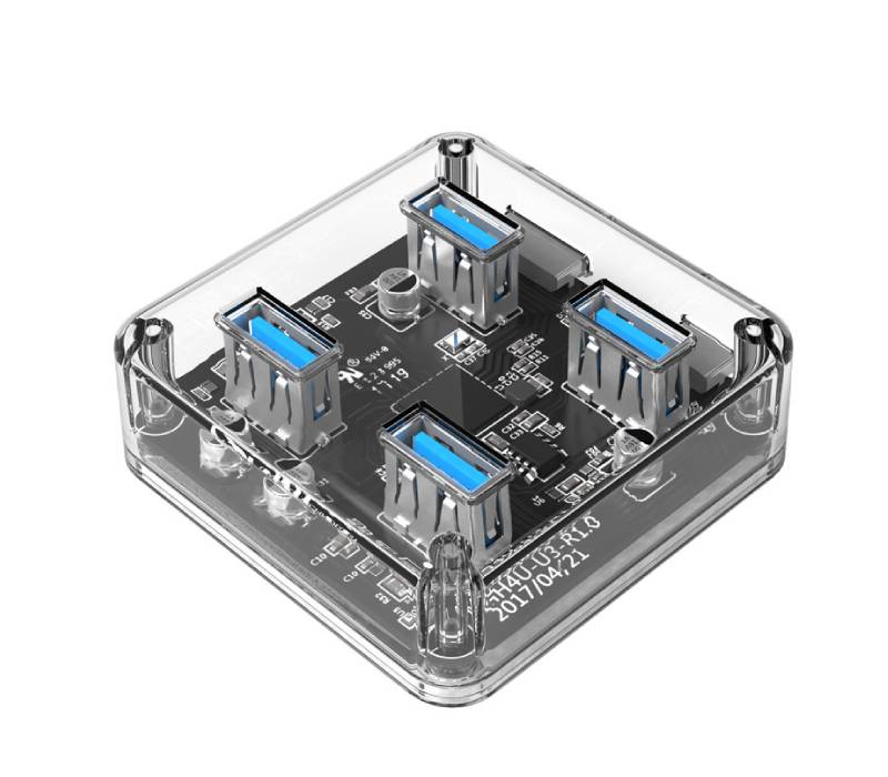 4-Port Transparent PC USB Hub 1