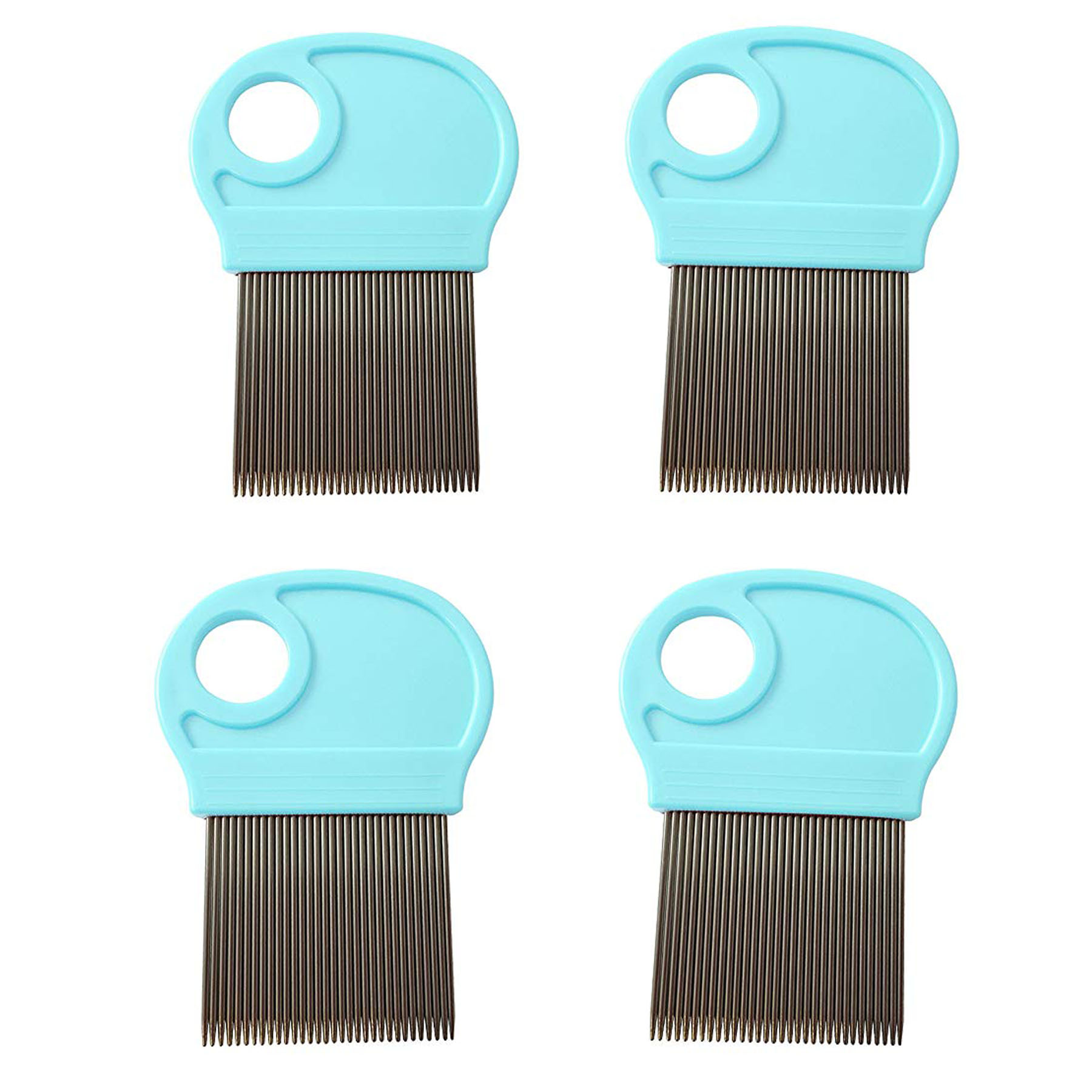 Metal Head Nit Lice Comb with Magnifier