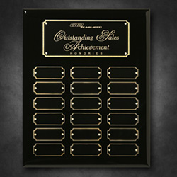 Black Piano Finish Perpetual Plaque 9