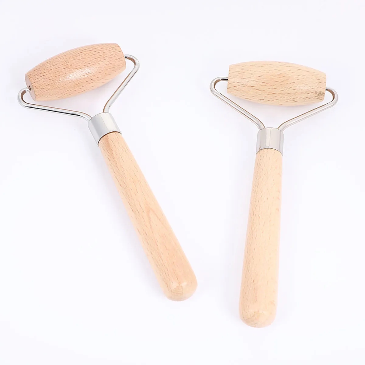 Portable Beech Wood Facial Roller Skin Massager For Face 4