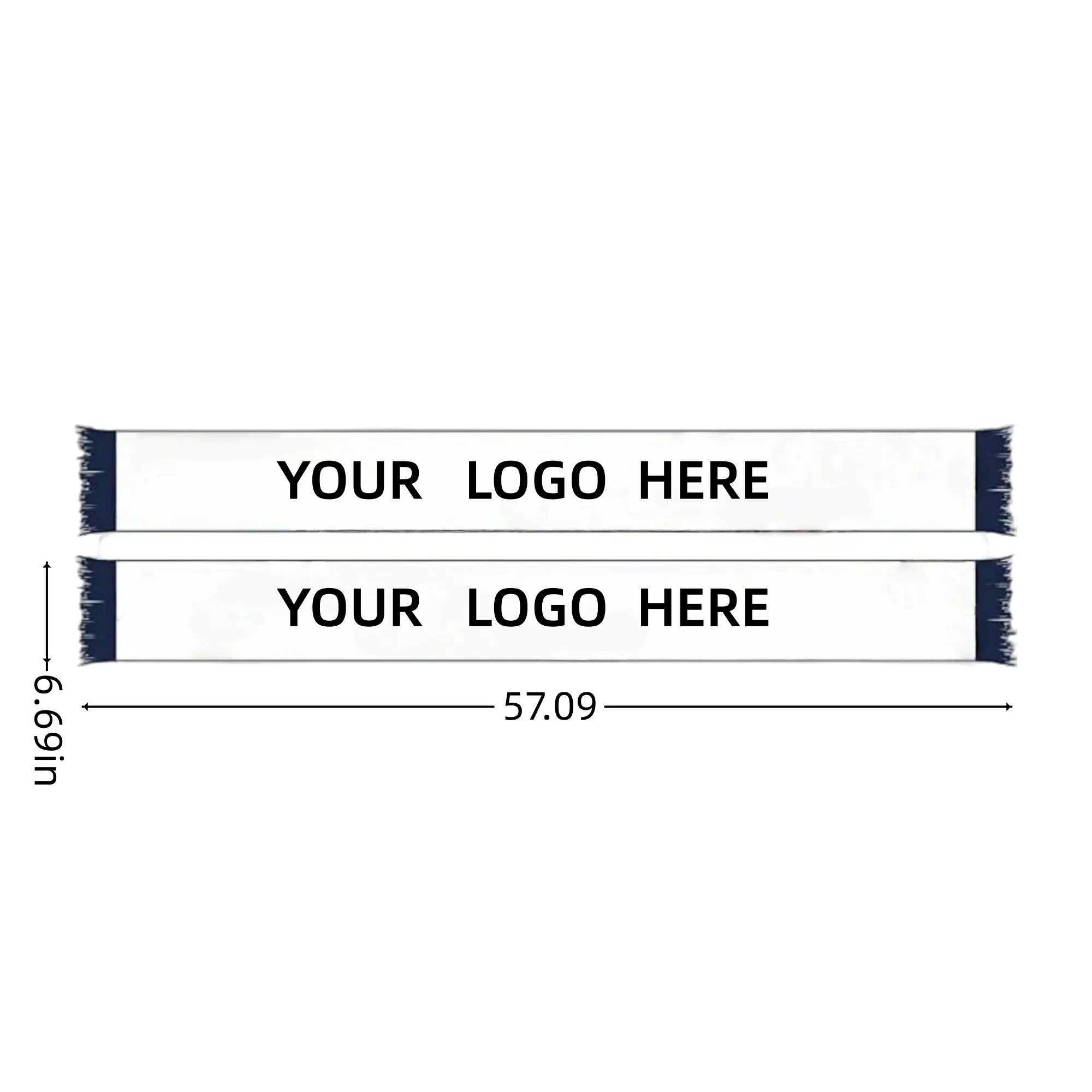 Soccer Fans Souvenir Double Side Logo Print Scarf 3