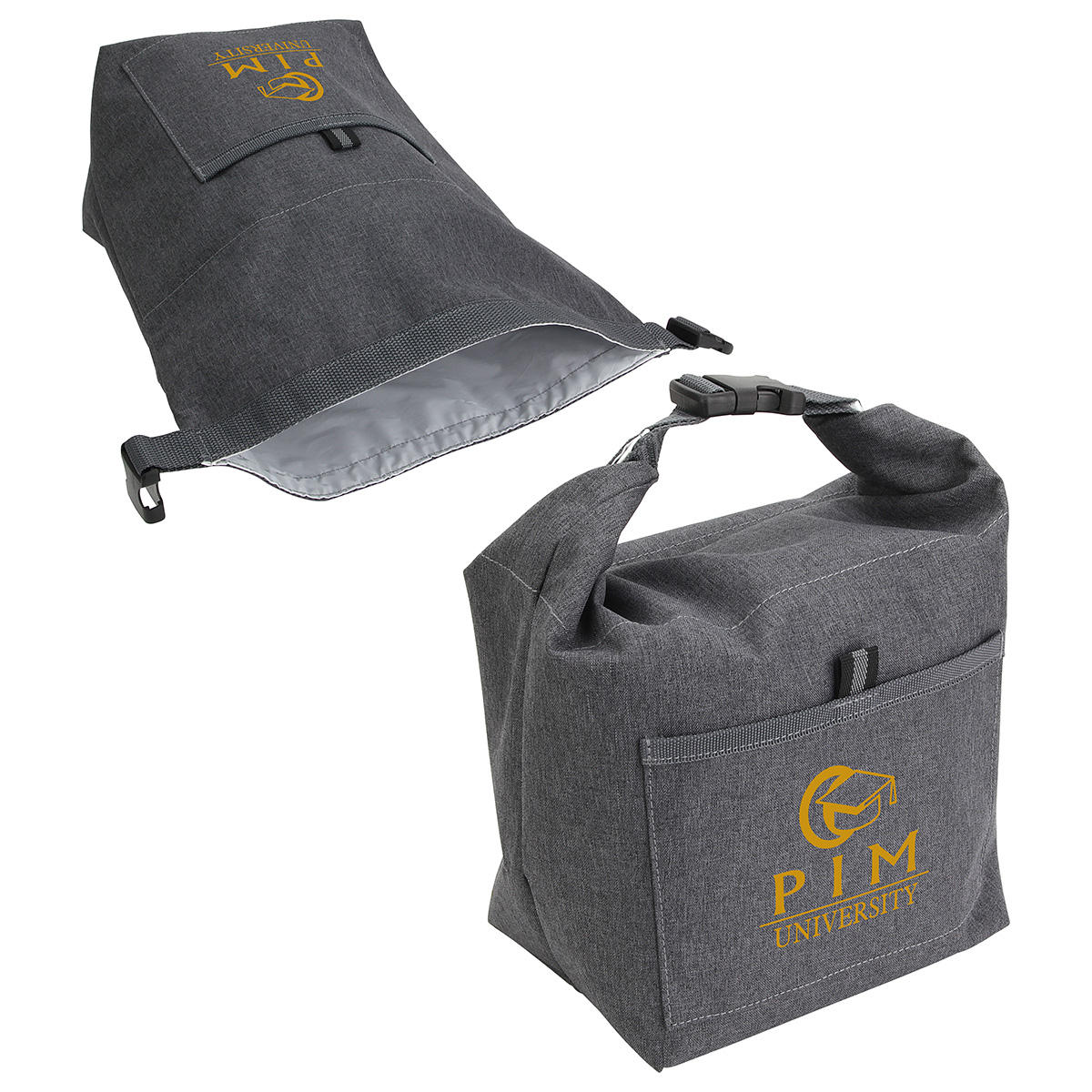 Bellevue Heathered Polyester Insulated Lunch Tote 7