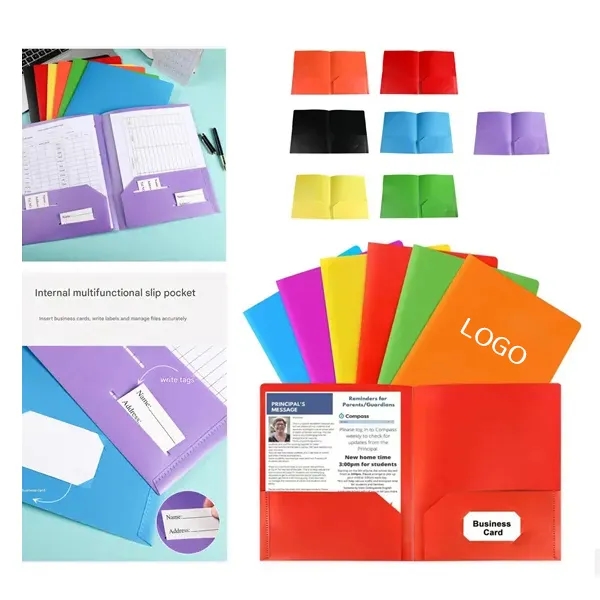 Two-Pocket Office Folder - Durable Document Organizer 6