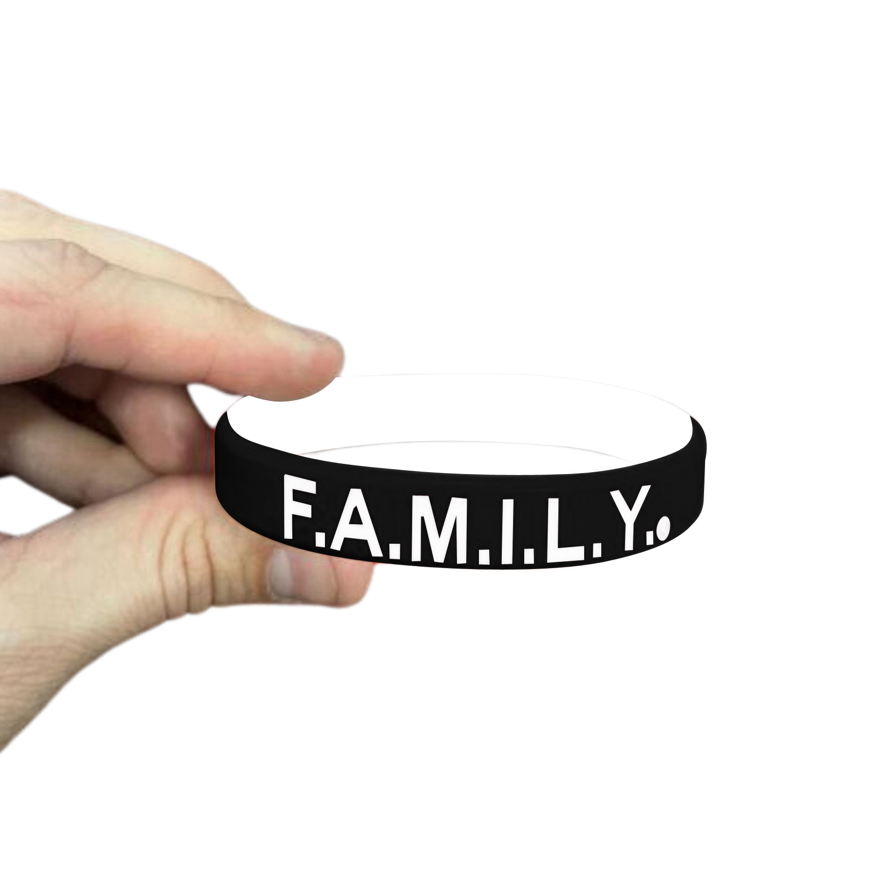 1/2" Rush Laser Debossed Silicone Wristbands 2 ply 28
