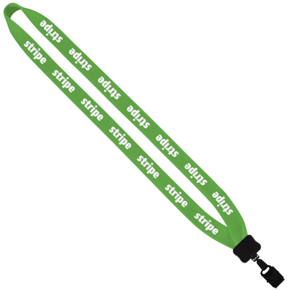 3/4" Cotton Lanyard with Plastic Clamshell & O-Ring 92