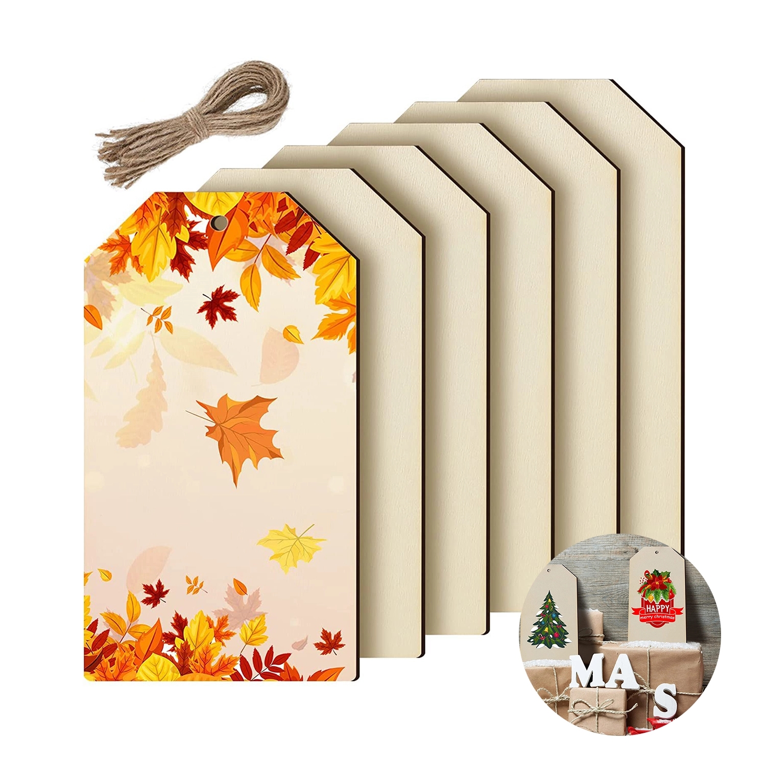 Ultra Vivid Ecowood Ornament-Hang Tag 2