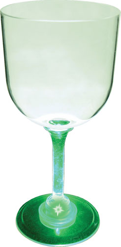 14oz Light Up Standard Stem Plastic Wine Goblet 4