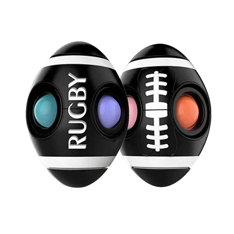 Rugby Rotating Gyro Push Pop It Fidget Toy 6