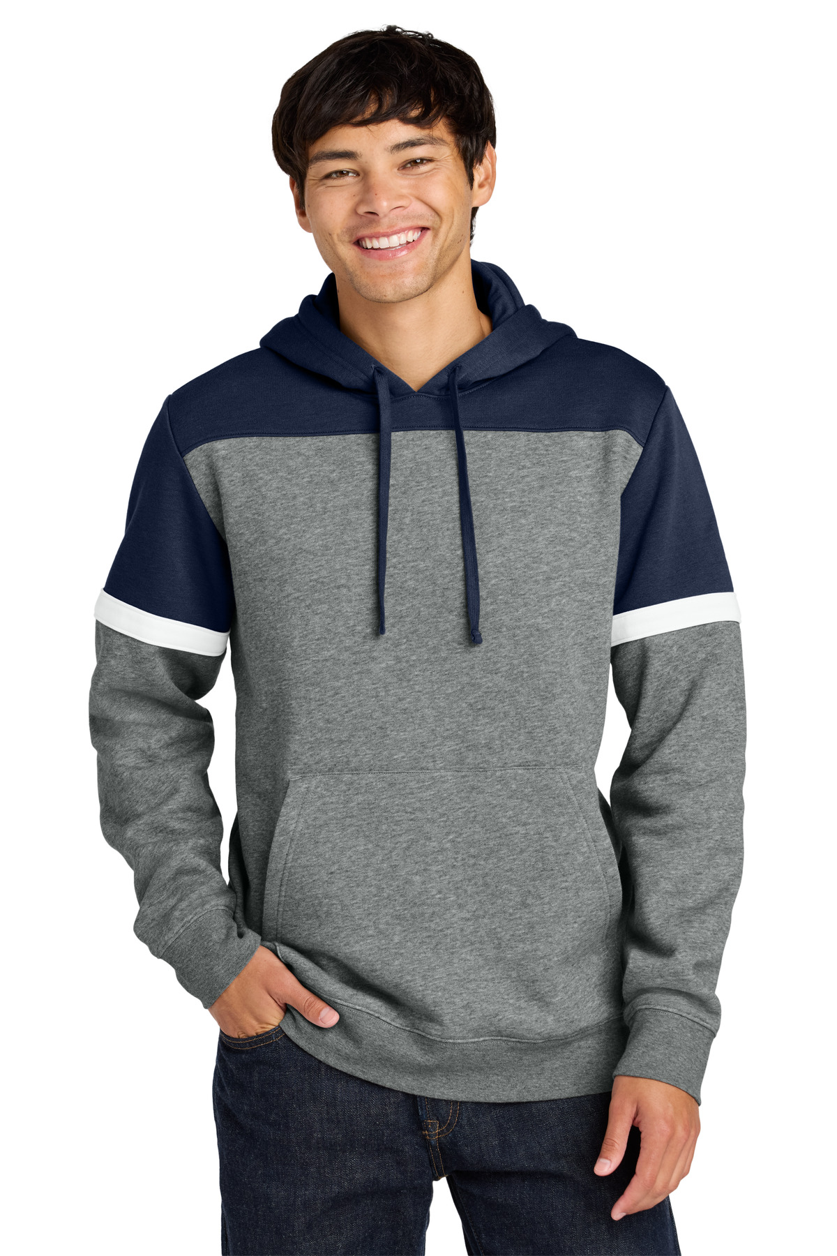 Sport-Tek Drive Fleece Colorblock Hoodie STF205 4