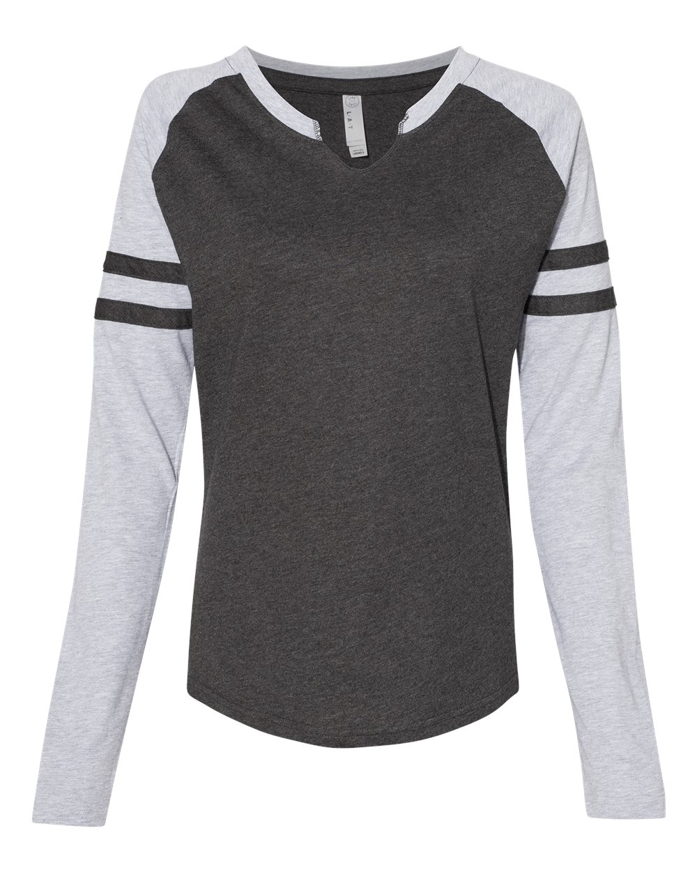 Women's Fine Jersey Mash Up Long Sleeve T-Shirt - 3534 10