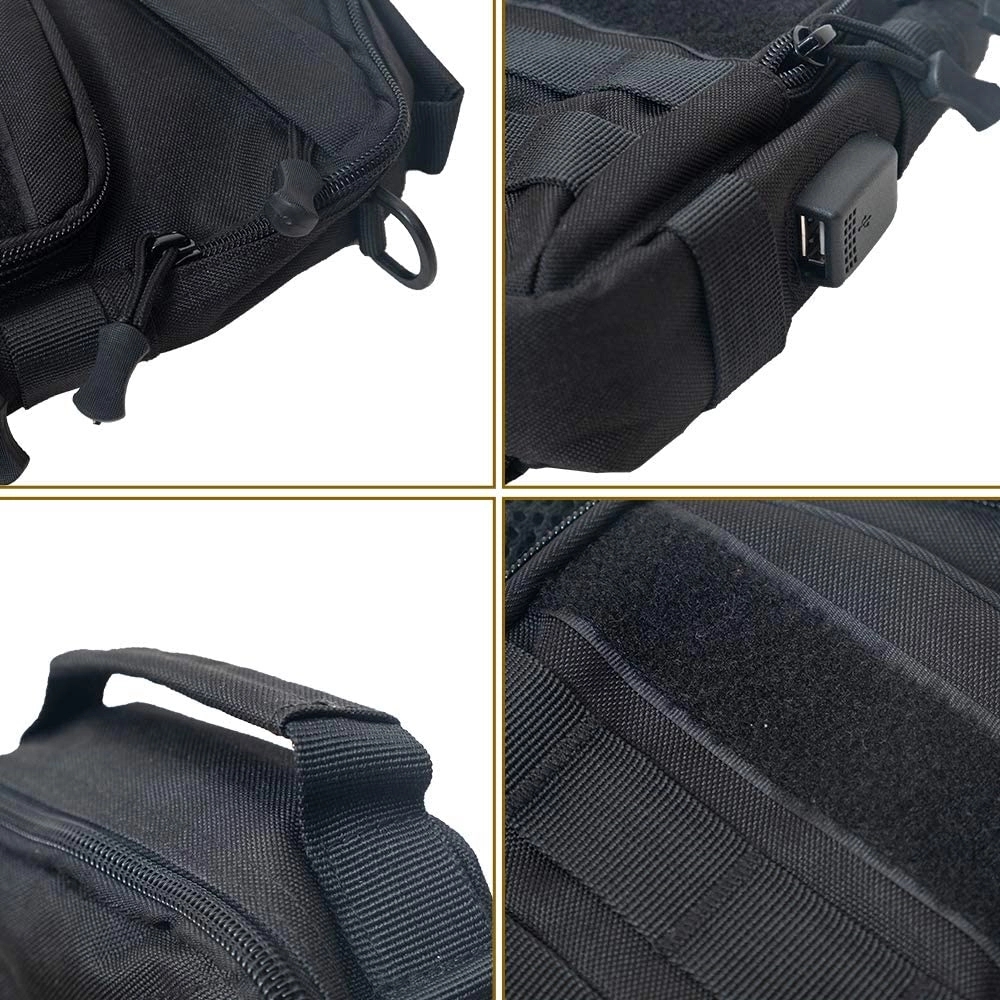 Tactical Molle Chest Bag with USB Charge Port 2