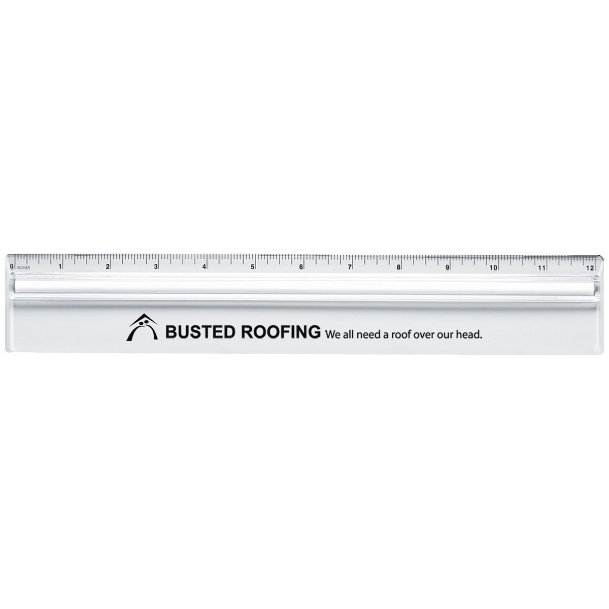 Plastic 12" Ruler With Magnifying Glass 2