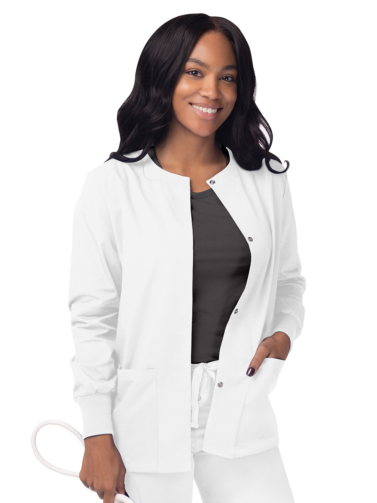 Adar - Sivvan - Women's Warm-Up Snap Close Jacket 3