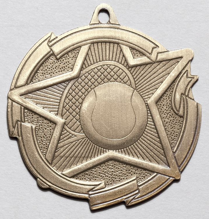 Tennis Star Medal 2-3/8" 2
