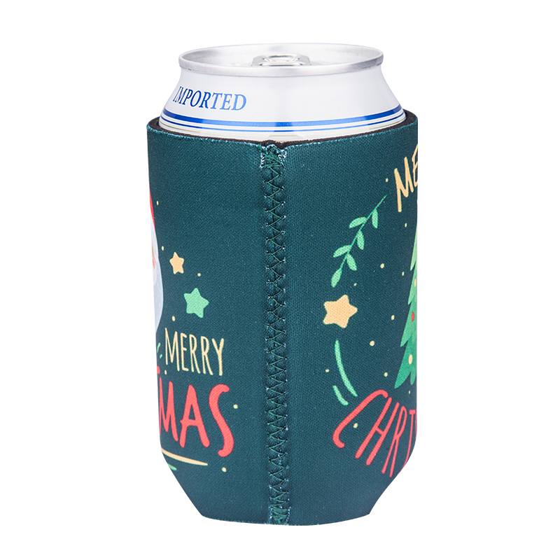 Christmas Neoprene Can Coolers, custom koozie with logo imprint 3