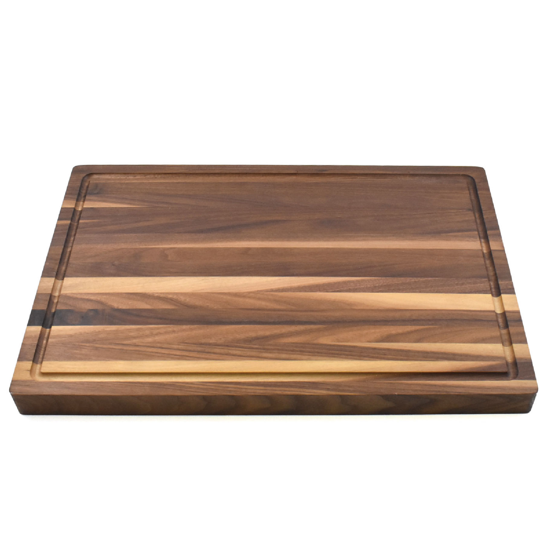 12" x 18" x 1 1/4" Walnut Butcher Block with Juice Groove 5