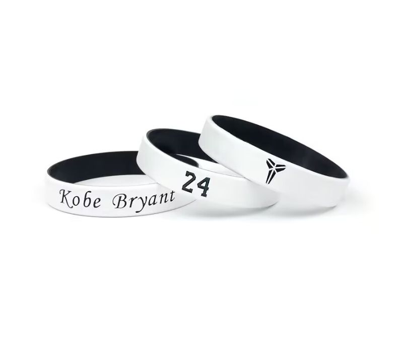 1/2 inch Dual Layered Silicone Wristband 1