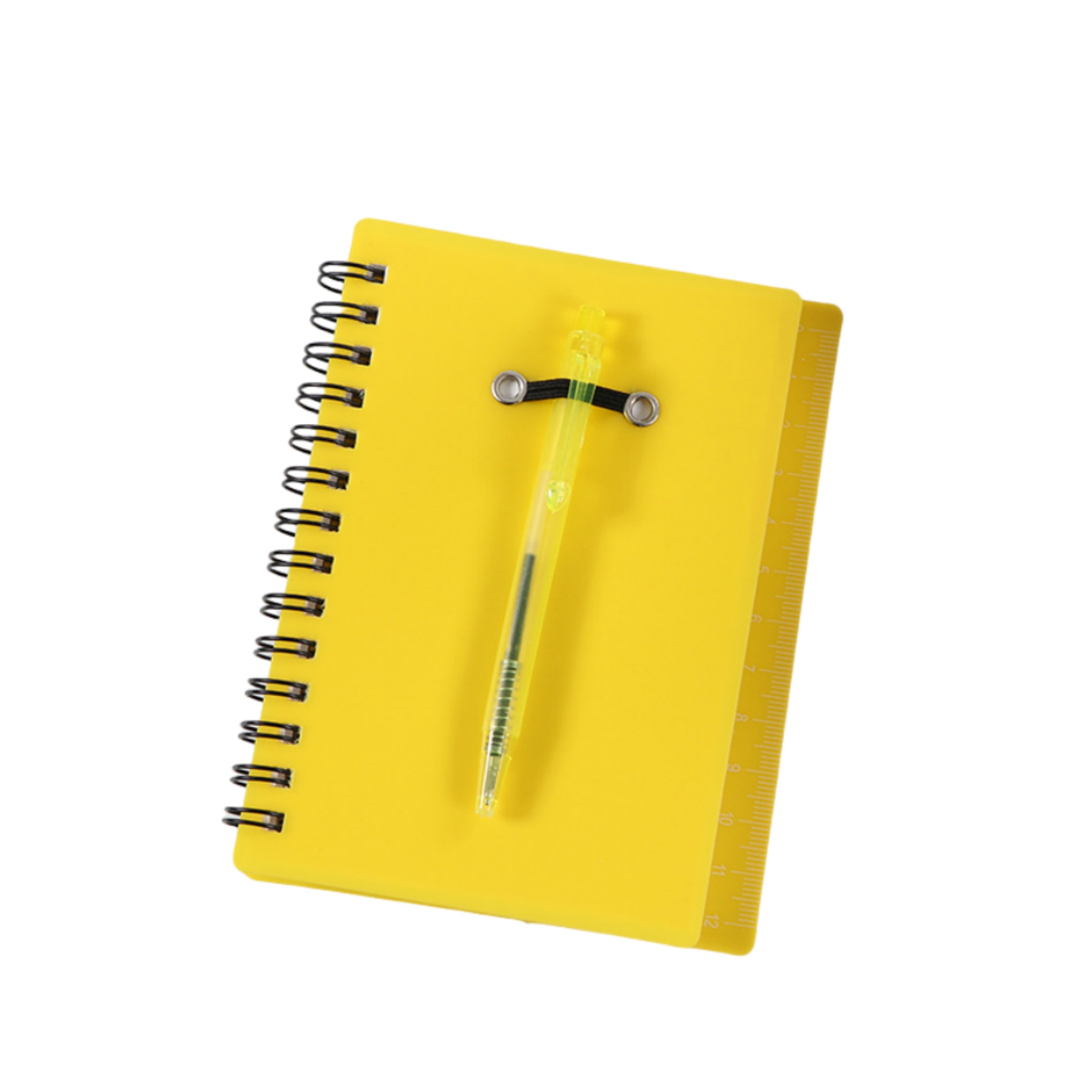 Spiral Notebook with Pen in Holder and Sticky Notes 5