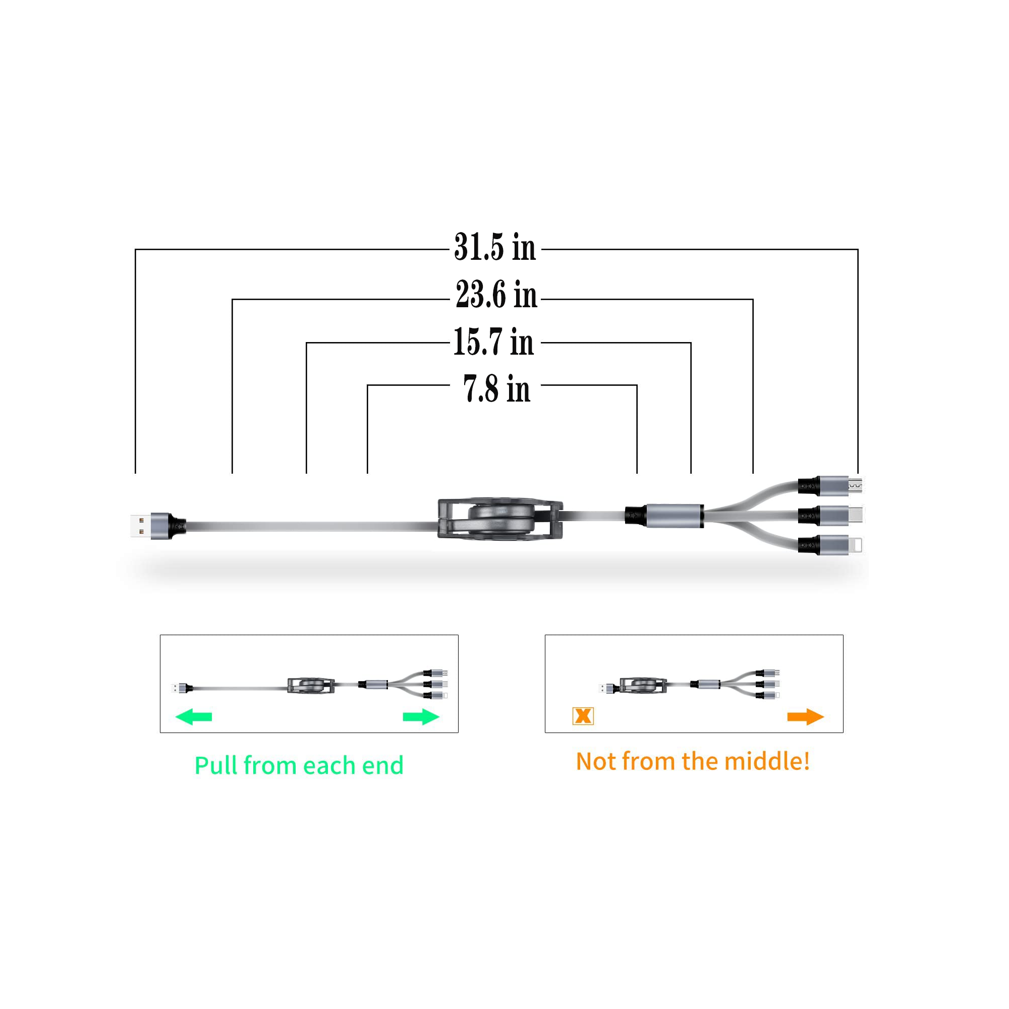 3-in-1 Fast Charging Universal Data Cable 7