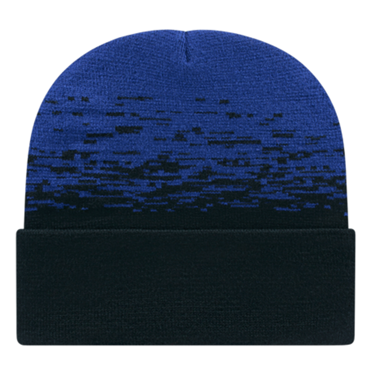 C A Static Pattern Knit Cap With Cuff 23