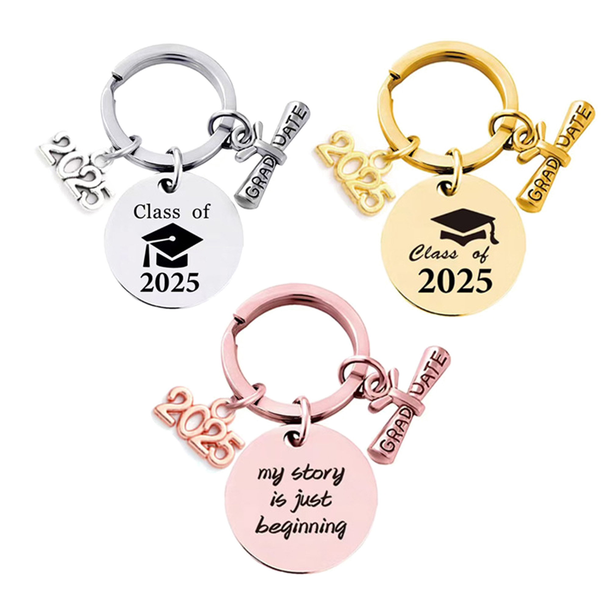 Personalized Class Of 2025 Grad Keychain Gift? 1