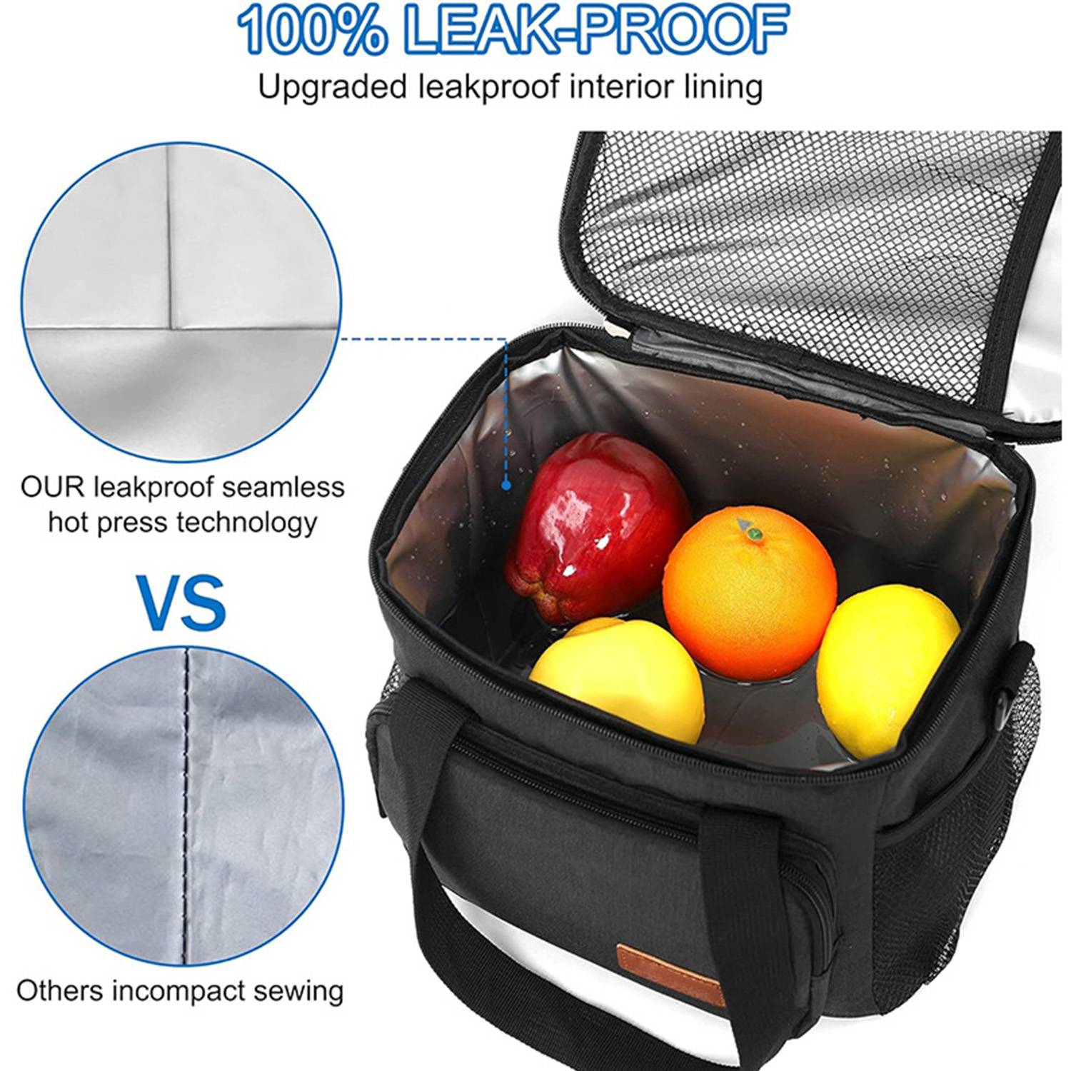 8L Food Grade Insulated Lunch Cooler Bag for Work Picnic 4