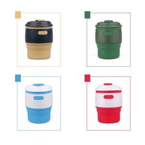 Collapsible Silicone Coffee Cup With Top Compartment For Pills 11