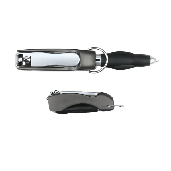 Folding Nail Clippers with Pen - Multifunctional Design 3