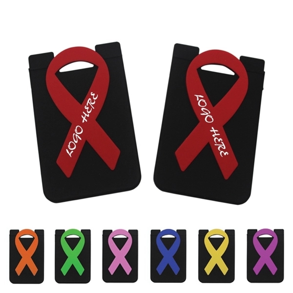 Two-tone Awareness Card Phone Wallet 2