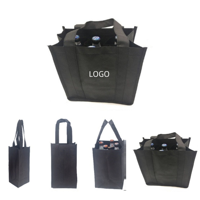Non-Woven Six-Bottle Wine Tote Bag 2