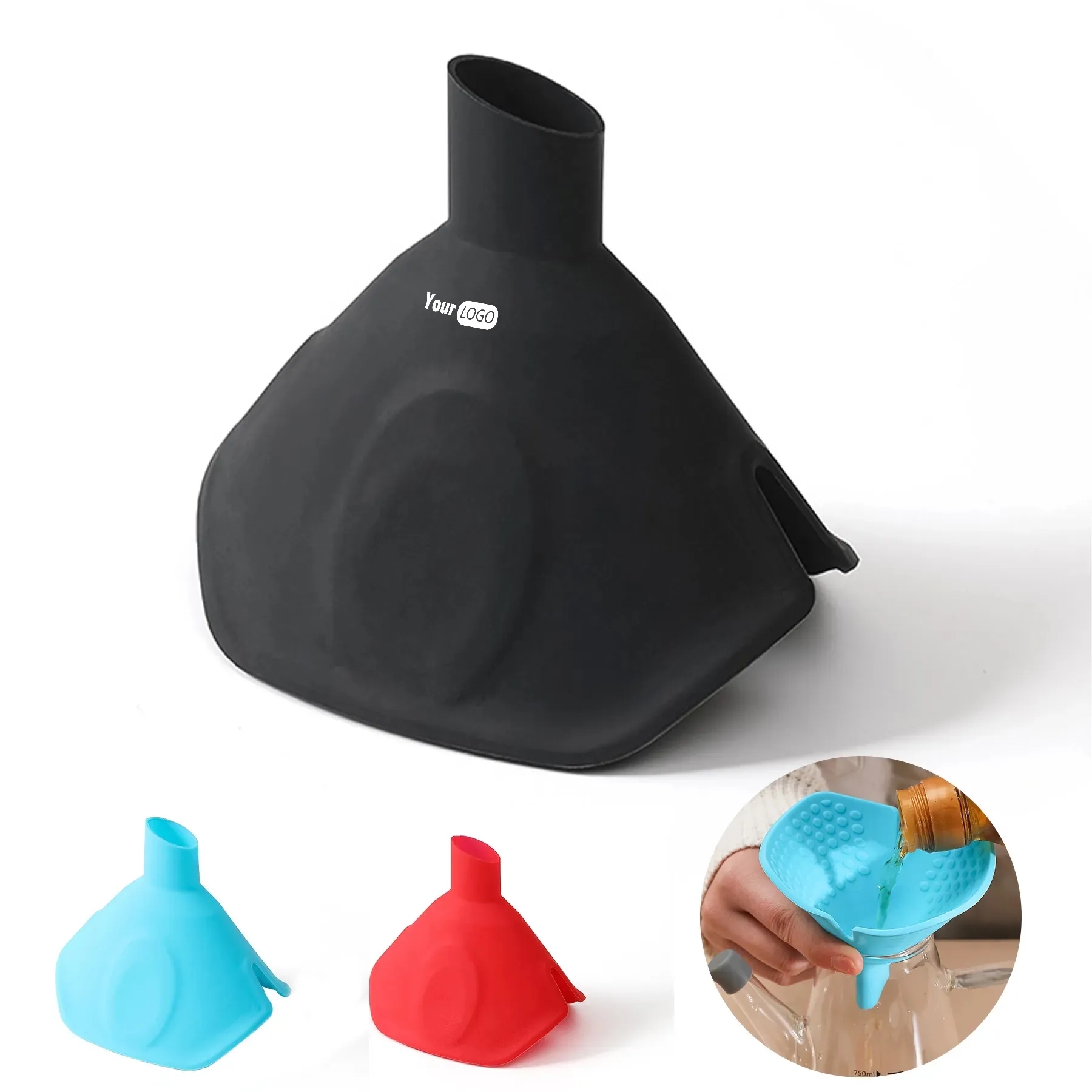 Silicone insulated anti-scald funnel 2