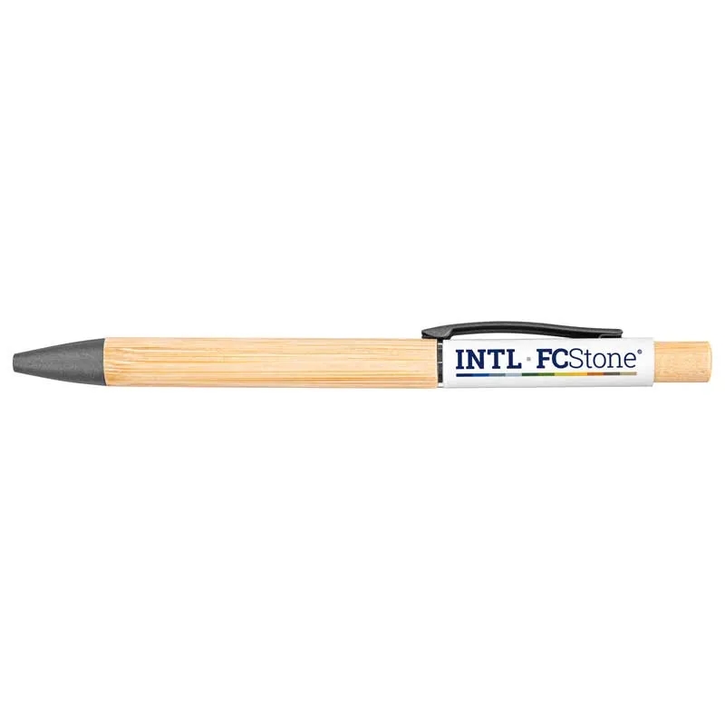 Bamboo Barrel Pen with Gun Metal Clip 17