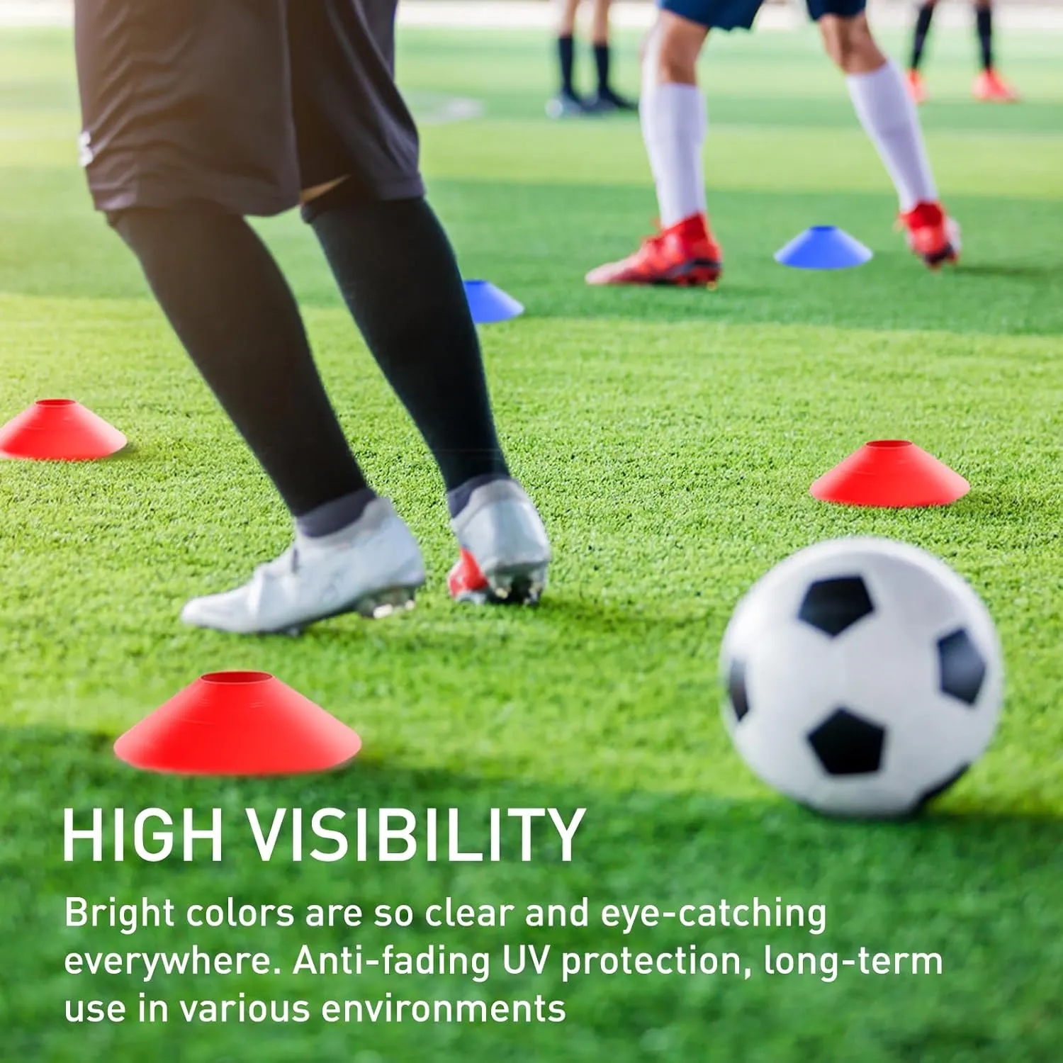 50pcs Set Soccer Cones for Sports Training 7