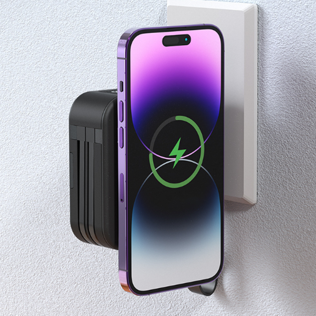 Multi-Function Wireless Charger W/ Wall Plug and Phone Stand 5
