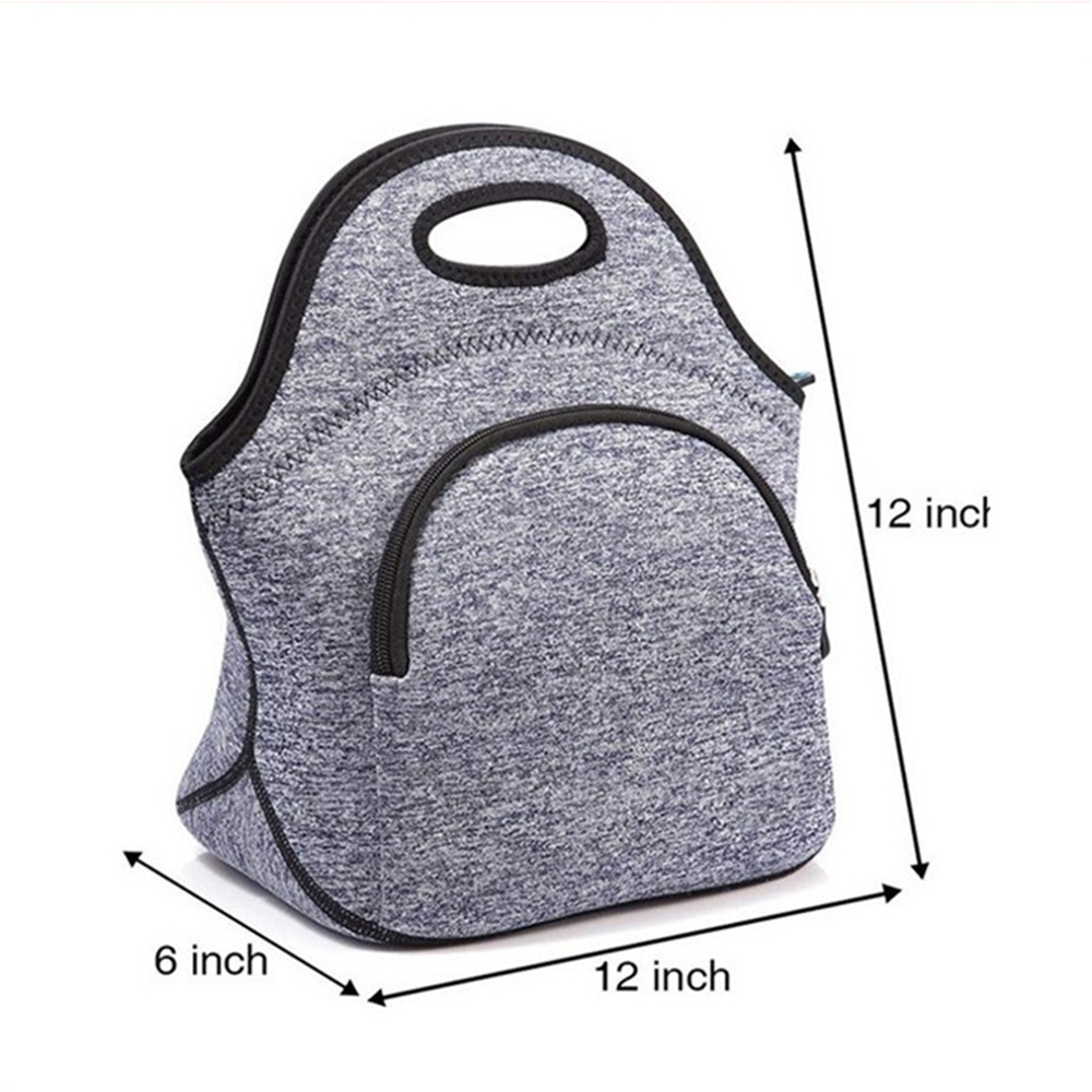 Insulated Waterproof Lunch Tote Box for Work Travel & Picnic, custom lunch bag with logo imprint 4