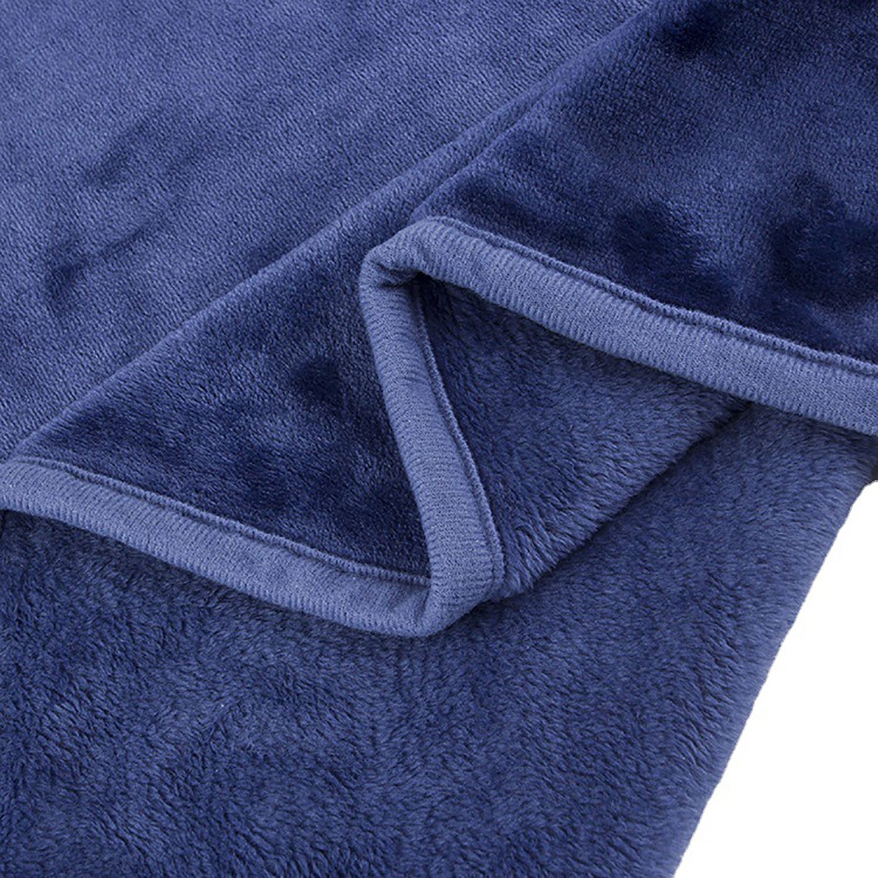 Flannel Solid Color Thickened Blanket 3