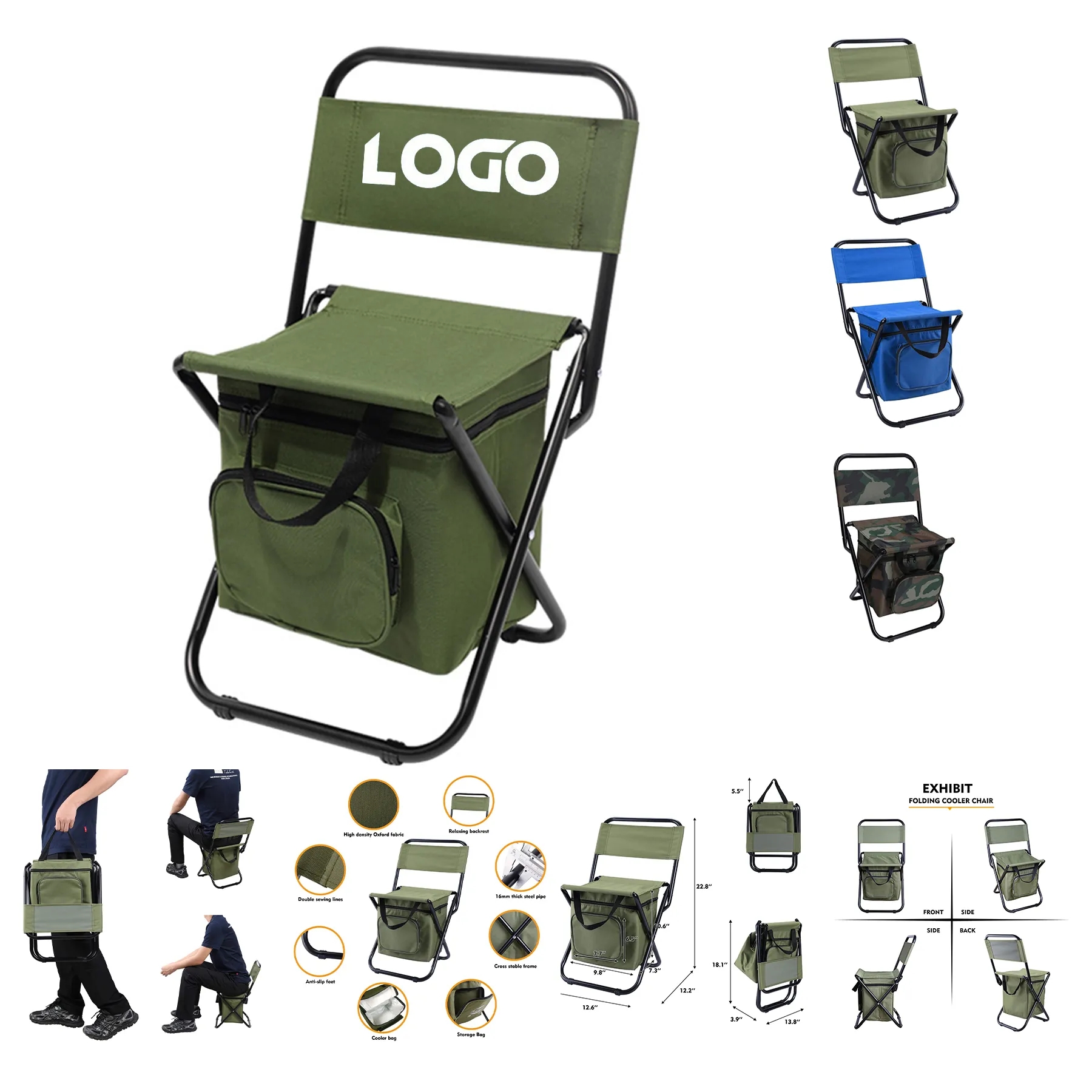 Fishing Chair with Cooler Bag 1