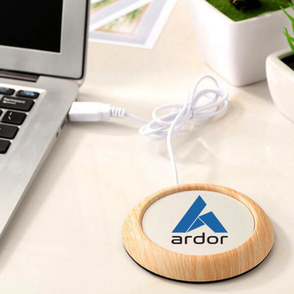 Wooden USB Warming Coaster 4