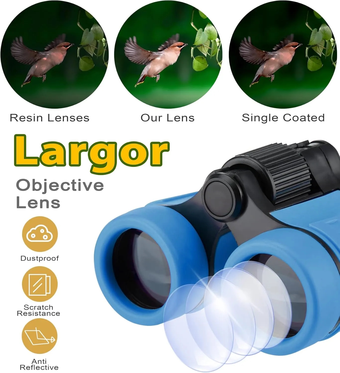 Multi-Colors Kids Binoculars 7