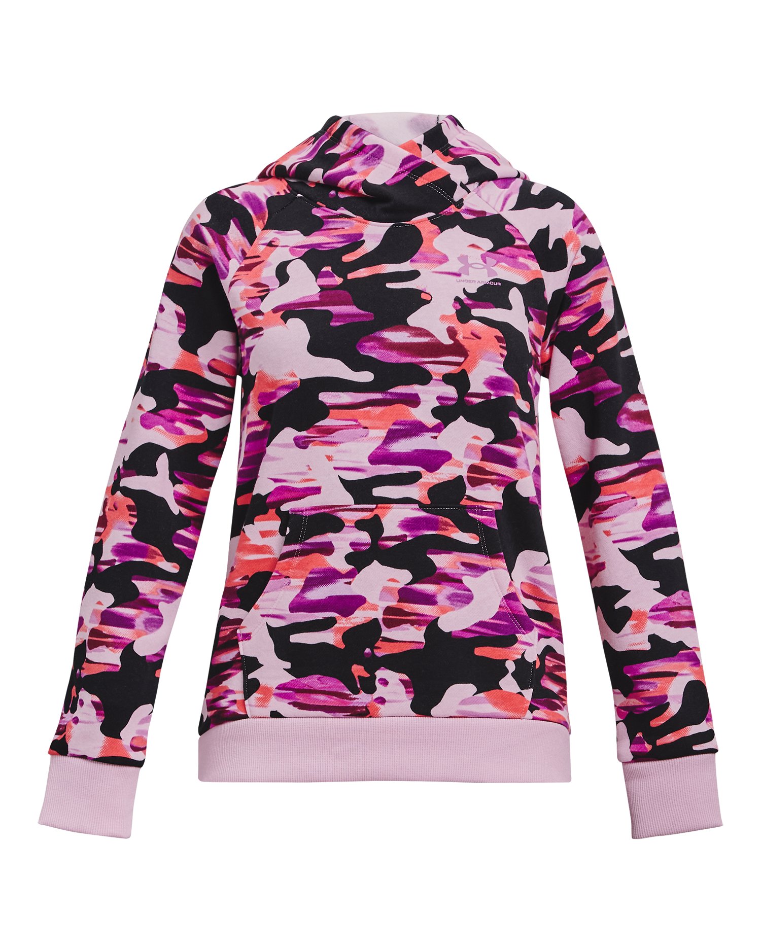 Girls' UA Rival Fleece Printed Hoodie, custom youth shirt with logo imprint 7